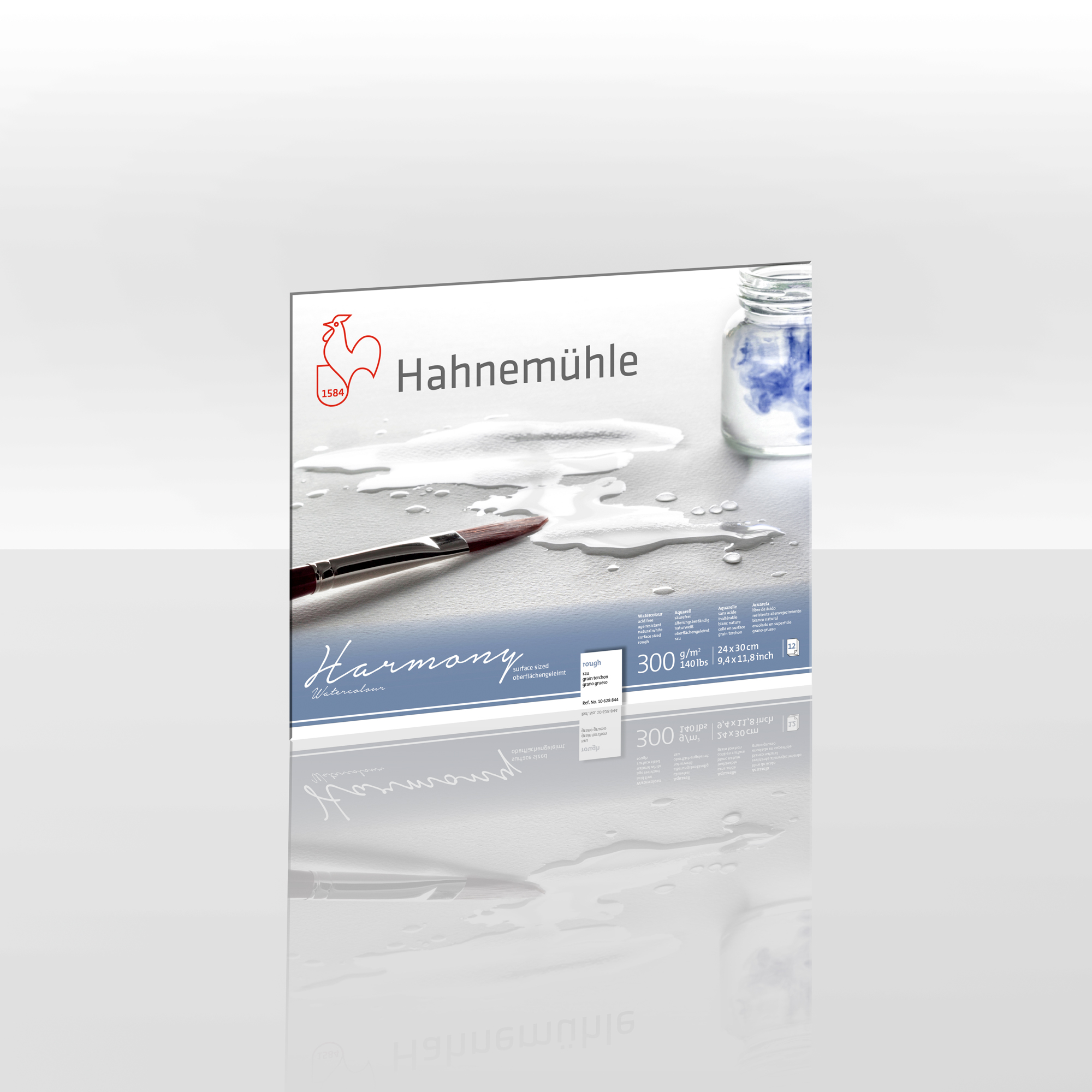 Hahnemühle Harmony Hot-Pressed Watercolor Paper Block, 12 Sheets